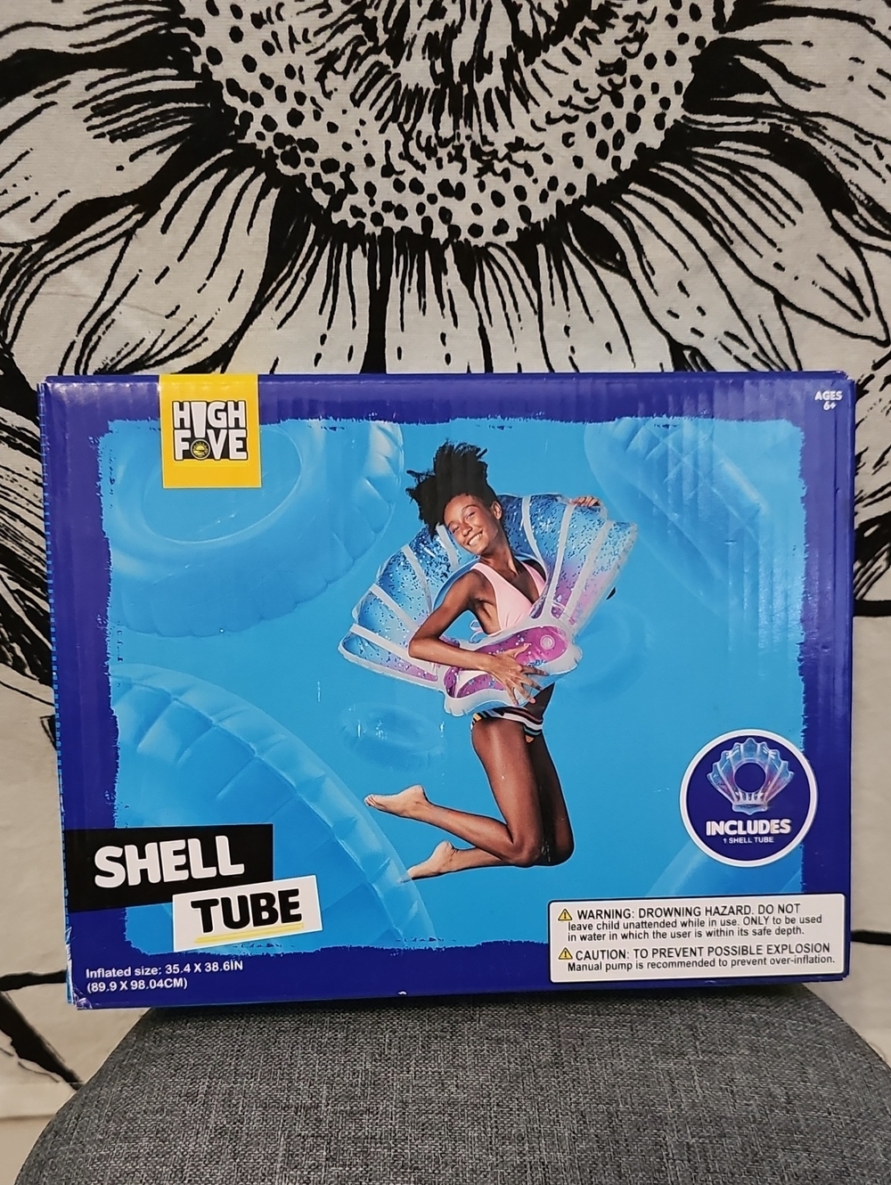 Pool Floaty Shell Tube - High Five! Mermaid Vibes 35”x38” Brand New!! Pool Float